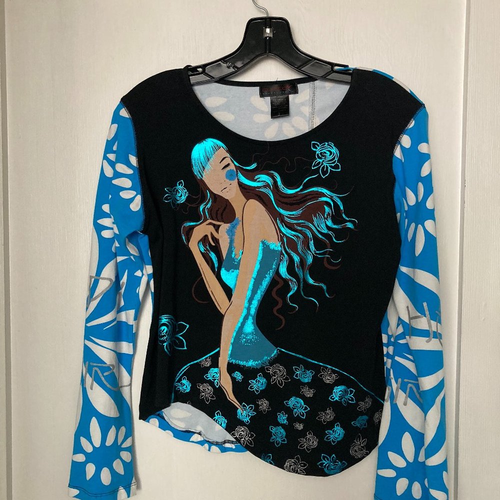 Custo Barcelona Womens Hippy Girl Shirt Size 3